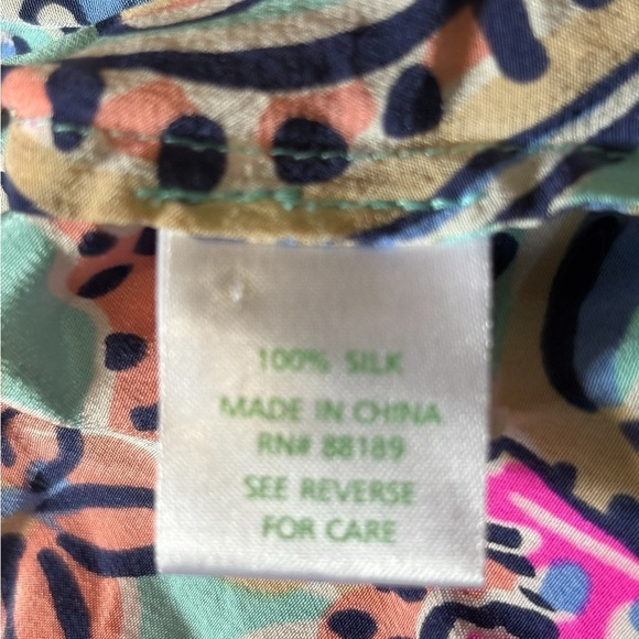 Lilly Pulitzer Silk Peplum Tank Top - Picture 4 of 6